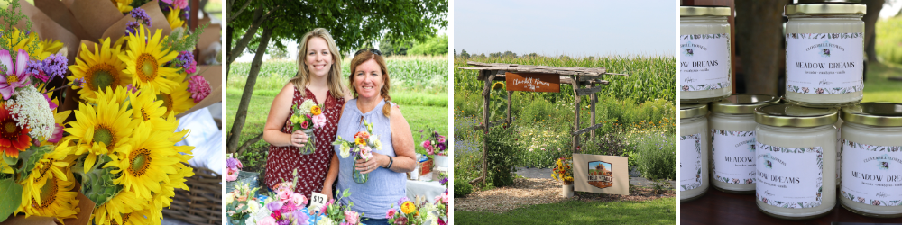 Cloverhill Flowers: Flowers, Farmers, field, Candles