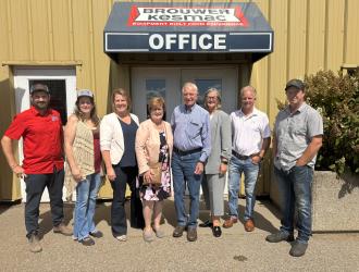 Town of Georgina Council and staff with Brouwer family and staff